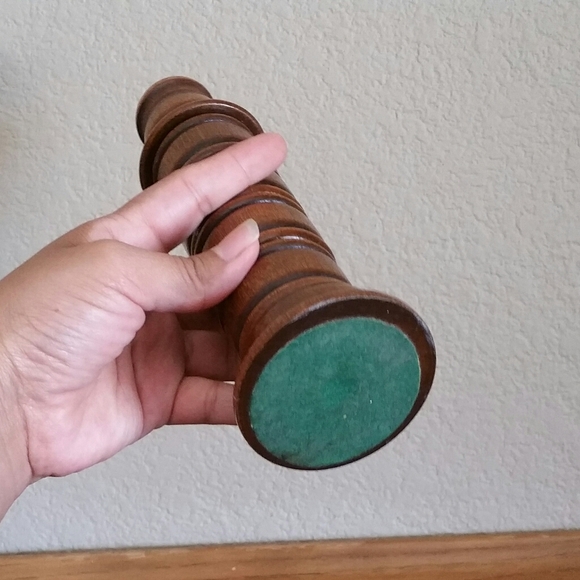 Vintage Wood Napkin Ring Candlestick Holder - Picture 7 of 7